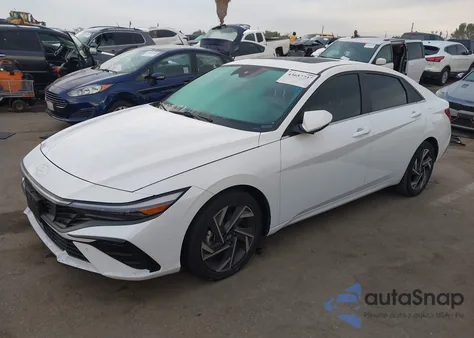 2024 Hyundai Elantra Hybrid Limited from USA, damaged, VIN KMHLN4DJ3RU103441